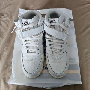 Women's Nike Air Force 1 Mid '07 Summit White Canvas (size 8.5)